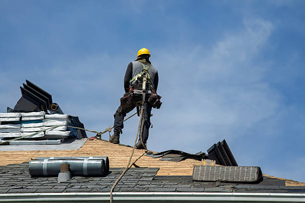 Professional Storm Damage Roof Repair technician working in French Gulch, CA